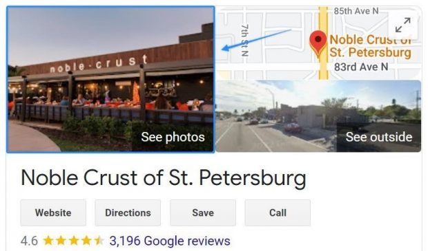 A Google My Business cover photo